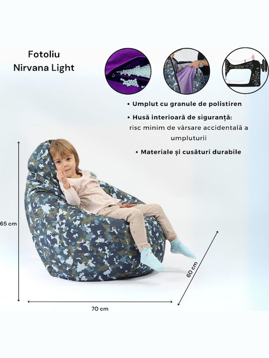 Beanbag Roz 70x60x65 cm