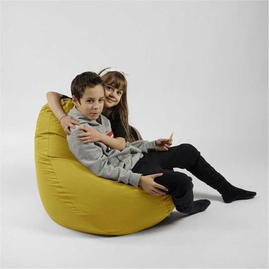 Kids Chair Yellow Pufrelax 70x60x65cm