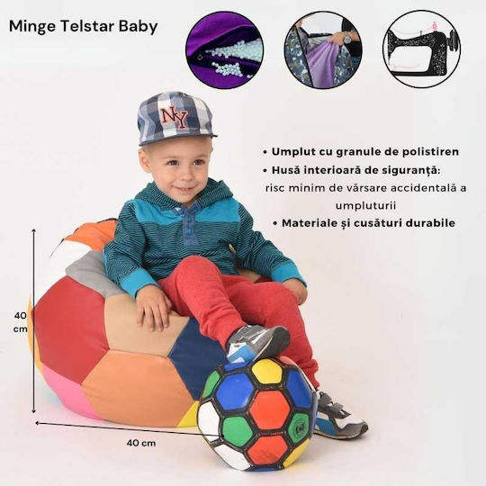 Beanbag Negru 40x40x40 cm
