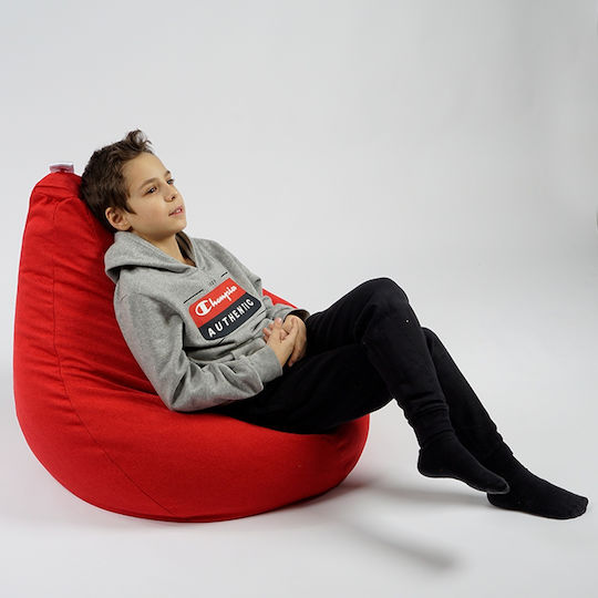 Beanbag 70x60x65 cm Roșu
