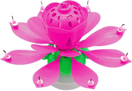 Lumânare Floare Magică Roz Lumea