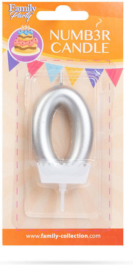Cake Candle Size 6x3 Cm Number 0