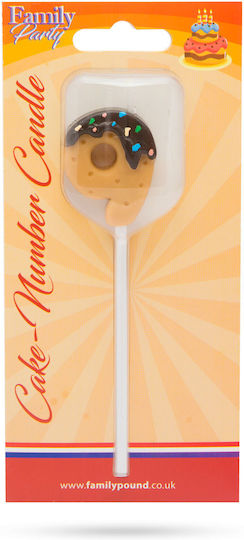 Nummer 9 Kuchenkerze Jubiläumsdekoration 12 cm