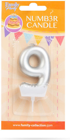 Cake Candles Number 9 Size 6x3 Cm