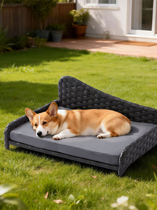 Relaxdays Hundebett Sofa Grau 25x46cm