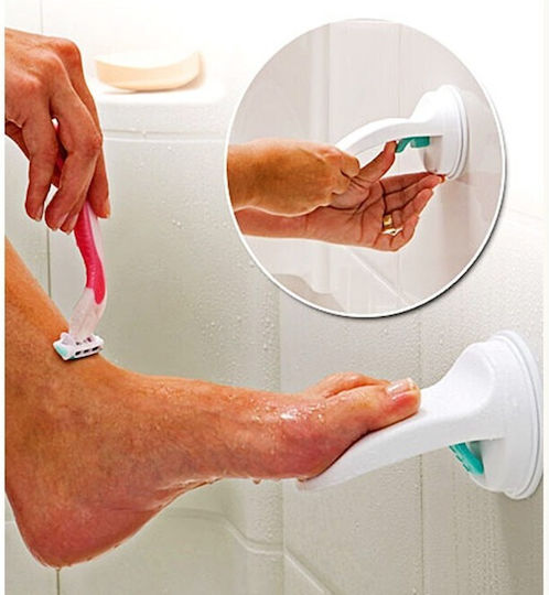 Footrest Flippy Bathroom Suction Cup Made Pp Pvc Non-slip 11.5 X 15 Cm White