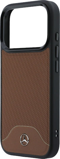 Mercedes-Benz Hölzernes Rückseiten Umschlag Braun Für iPhone 17 Pro