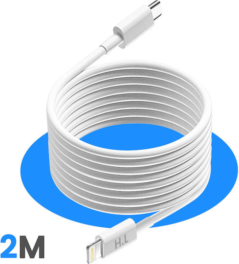 Avizar Lightning To Usb-c 20w Cable Iphone Ipad Compatible Fast Charging 2m White