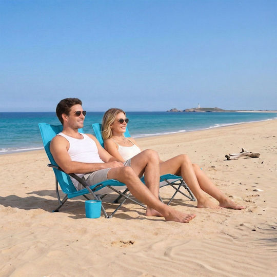 Relaxdays Бял Плажен Стол 67x55x58см