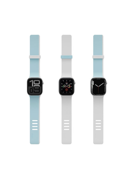 Uniq Revix Iv Premium Apple Watch 42 41 40 mm Edition Wendebares Magnetisches Blau-Weißes Tragbare Bänder