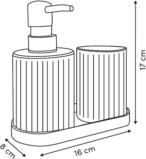 5Five Dispenser Πλαστικό Πράσινο 300ml
