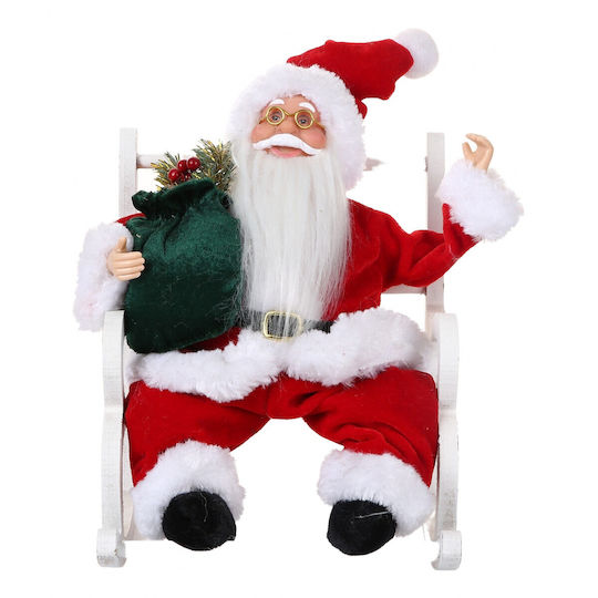 Plush Decorative Christmas Santa Fabric 30x18cm