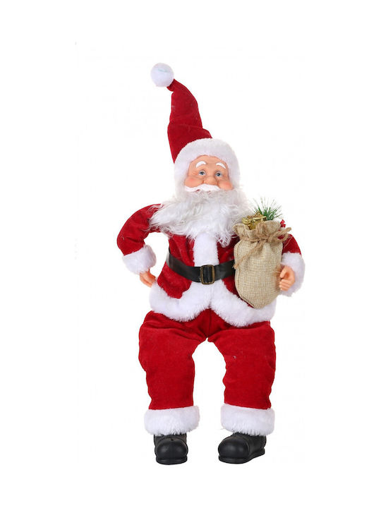 Plüsch Dekorativer Weihnachtsmann Stoff 55x23cm