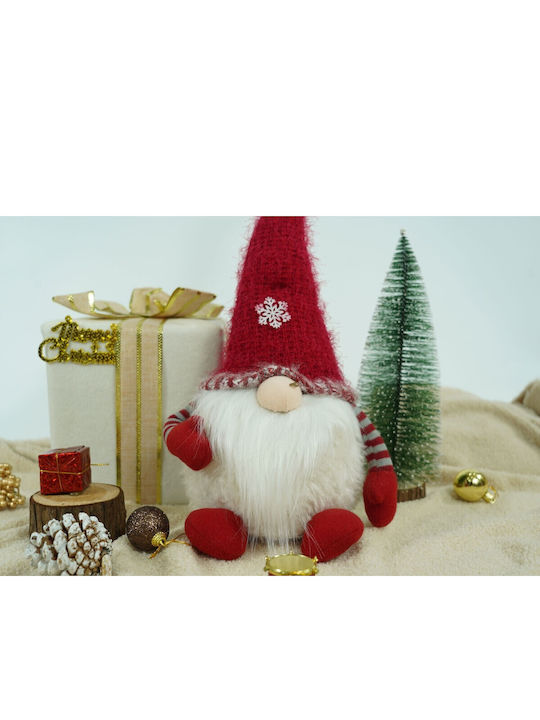Decorative Gray Metal Christmas Santa 58cm