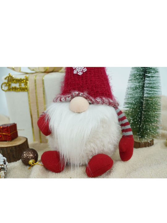 Decorative Gray Metal Christmas Santa 58cm
