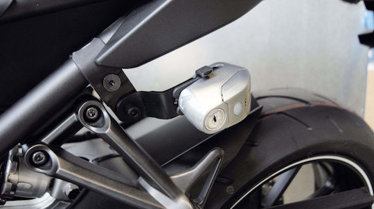 HJC Motorcycle Disc Brake Lock with Alarm & 6mm Pin Red Colour