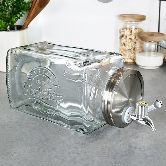 Orion Getränkespender Glas mit Zapfhahn 3,5 l