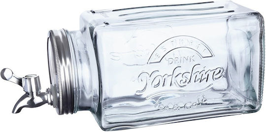 Orion Getränkespender Glas mit Zapfhahn 3,5 l