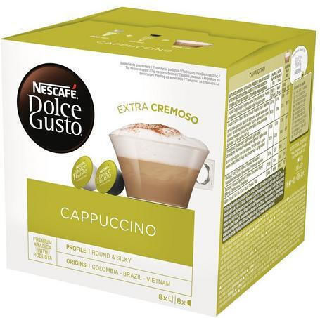 Nescafe Κάψουλες Cappuccino Συμβατές με Μηχανή Dolce Gusto 8caps