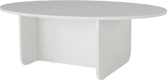 Οβales Kaffeetische Zentral Ravey Holz Weiß M120xL60xH39.6cm