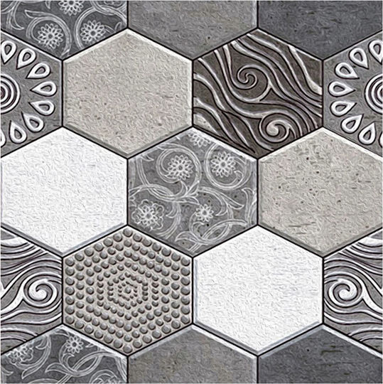 Panouri Decorative 3D Autoadezive Gri 30x30cm 10 Bucăți