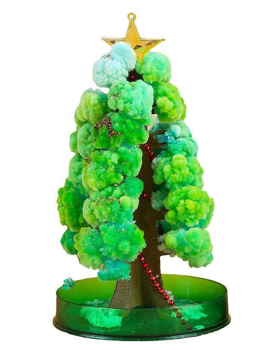 Jucărie Copac de Crăciun Flippy Magic cu Flori de Hârtie Creștere Lentă în 8-24 H Decorațiune de Crăciun 16.5 X 9.5 X 9.5 Cm Verde