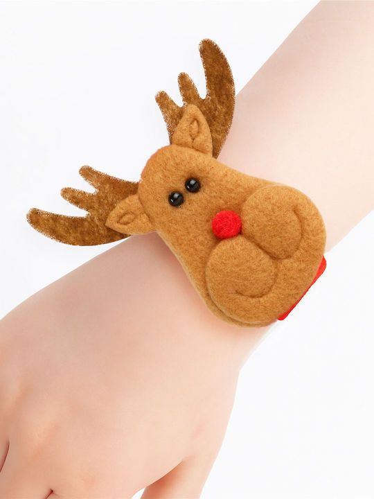Christmas Bracelet Bun Accessory 21x8 Cm Reindeer Design Flexible Band