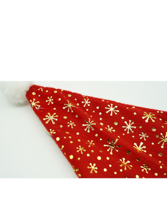 Pălărie Moș Crăciun Alista Home Ornament Fulgi De Zăpadă Aurii Roșie Mărime Unică Material Textil
