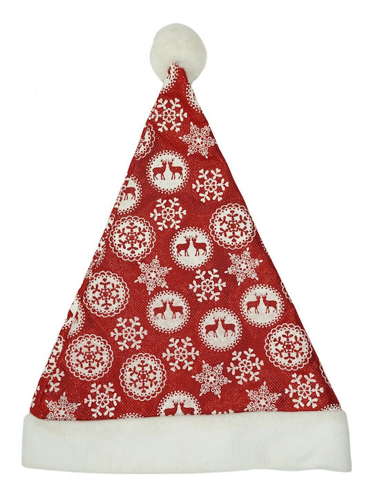 Pălărie Moș Crăciun Alista Home Ornament Fulgi De Zăpadă Sclipici Roșu O Mărime Material Textil