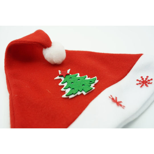 Pălărie Moș Crăciun Alista Home Model Brad De Crăciun Ornament Fulgi De Zăpadă Roșie Mărime Unică Material Textil