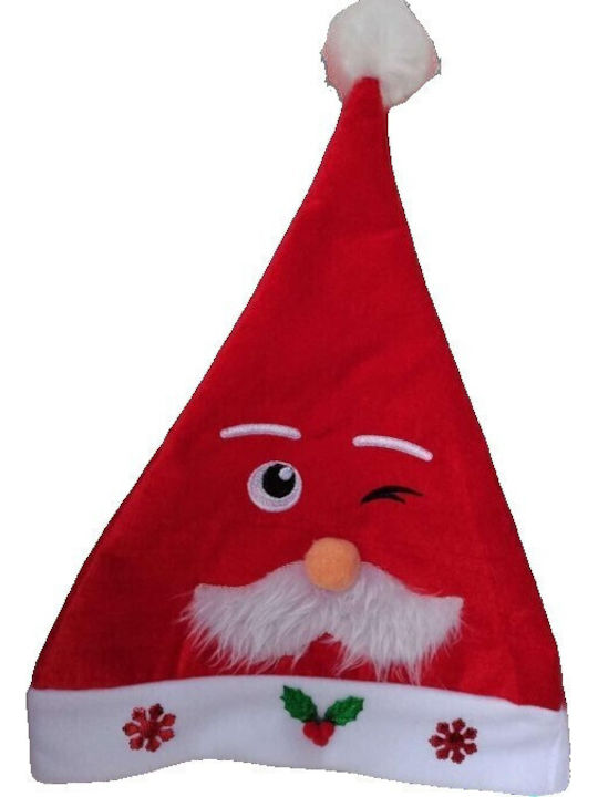 Santa Claus Hat Flippy Model 3 Santa Claus Mustache One Size Textile Material 30 X 40 Cm White Red