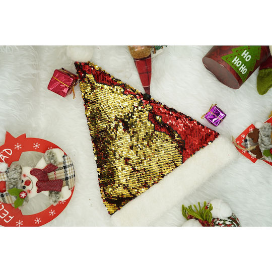 Santa Claus Hat Alista Home Rhinestones In 2 Colors Red Gold One Size Textile Material
