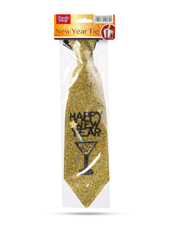 Golden Glitter Weihnachtskrawatte 41 X 11 Cm Festives Zubehör