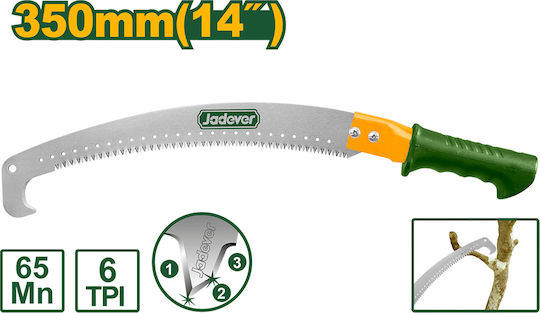 Jadever Ast- und Gartensägen Gebogene Handsäge 350mm