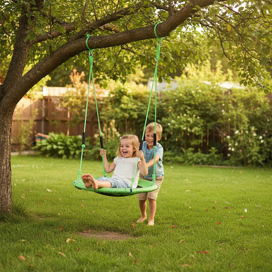 Relaxdays Nest Aufhängen Kinder Schaukel 175x100x100cm Weiß