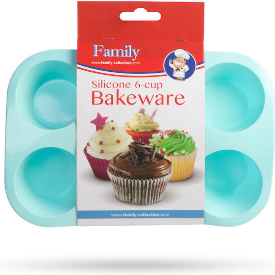 Alista Home Bakeware Tin for Cupcakes/Muffins Made of Silicone 24x17x3.7cm