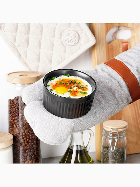 Vilde Bakeware Tin For Souffle Ceramic 10x5cm 12 Pieces