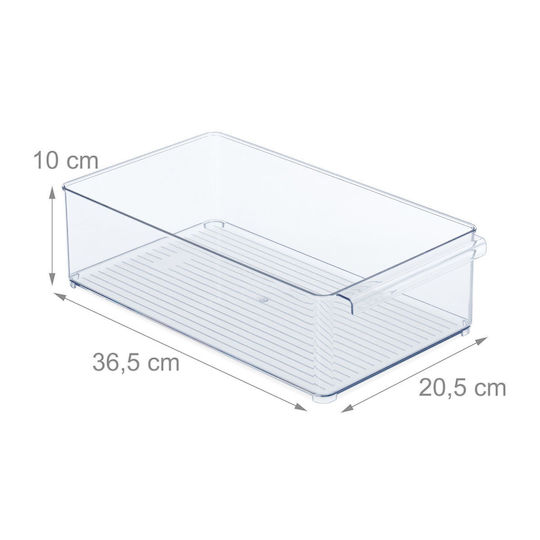 Relaxdays Coș Organizator Pentru Frigider Utilizare Generală 10x20x36.5cm