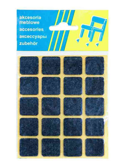 Möbelschutz Filz Quadratische mit Aufkleber 20x20mm 20 Stück