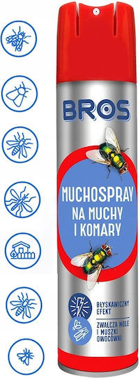 Bros Repelent De Insecte Spray Pentru Muște Țânțari Viespi 250ml