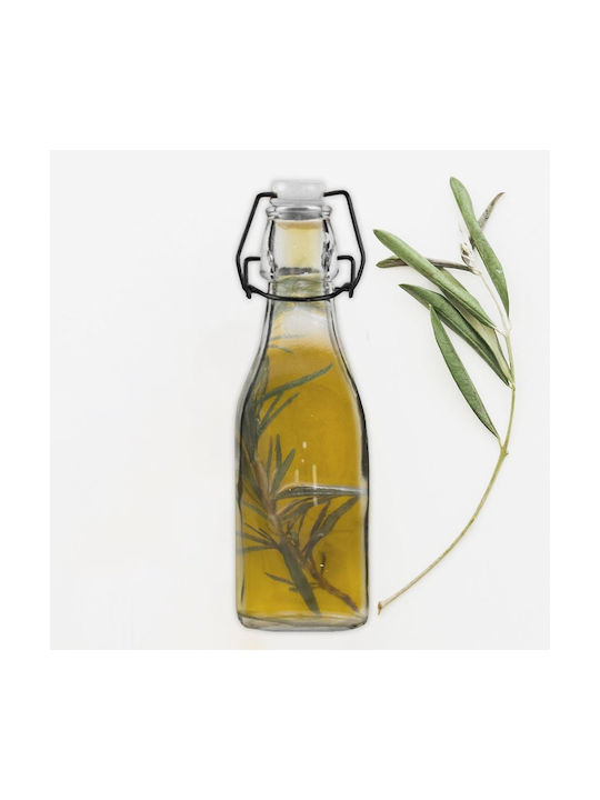 Orion Μπουκάλι Νερού Γυάλινο με Κλιπ Διάφανο 290ml