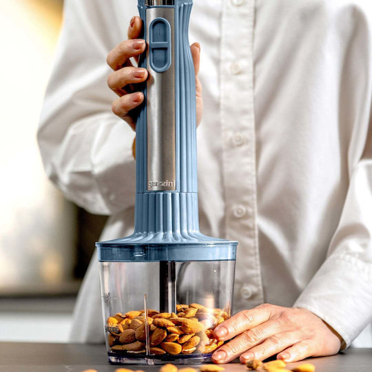 Guzzini Sous Chef Hand Blender With Stainless Steel Rod 600W Navy Blue