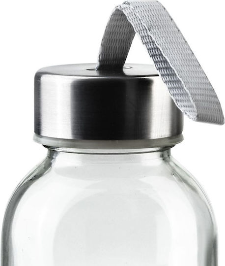 Mondex Бутилка За Вода Стъклена С Винтов Черен Капак 490ml