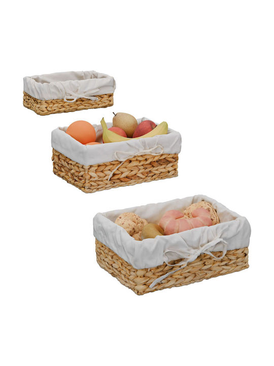 Relaxdays Καλάθι Ψωμιού από Bamboo Καφέ 12x23x30.5cm