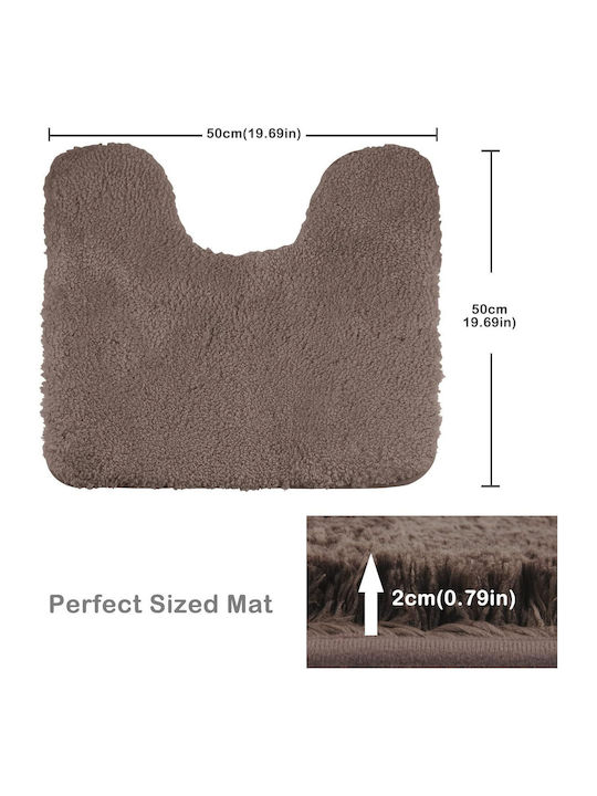 Rutschfest Badematte Mikrofaser Toilettenform U 6737