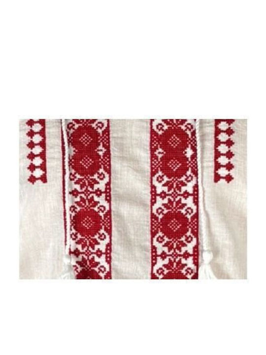 Bluza White Crystal/roșu Burgundy
