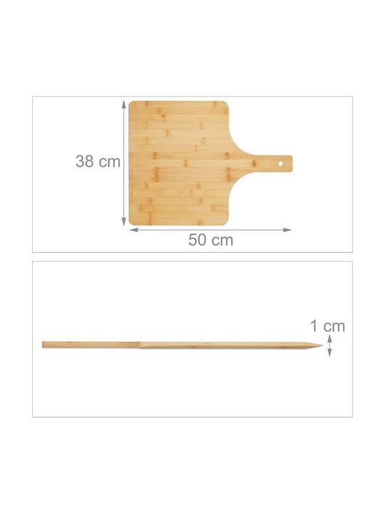 Relaxdays Plăci De Servire Pentru Pizza Din Lemn 38 Cm
