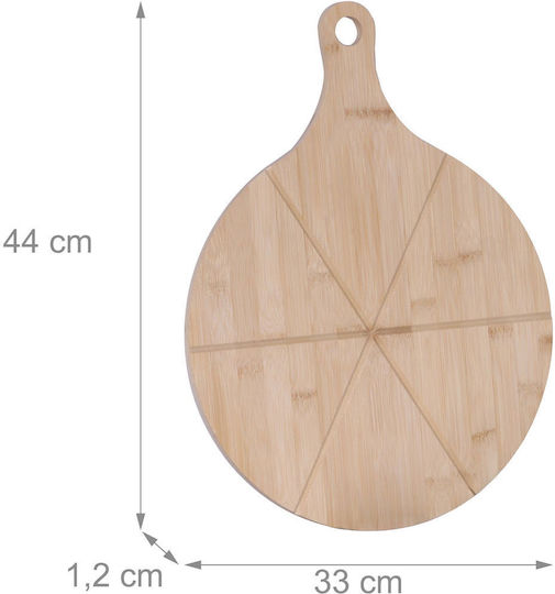 Relaxdays Πλατώ Σερβιρίσματος Πίτσας Ξύλινο 44x33εκ. 2τμχ