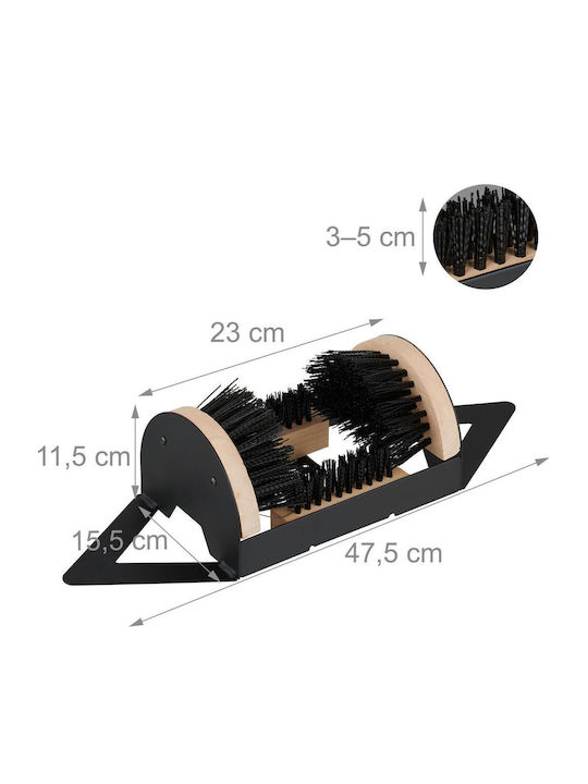 Relaxdays Răzuitor de Pantofi Negru 11.5x23x15.5cm Suport Robust