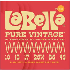 La Bella Σετ Χορδών Pure Nickel Ηλεκτρικής Κιθάρας 10 - 46"